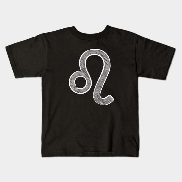 Zodiac sign - leo Kids T-Shirt by Florin Tenica